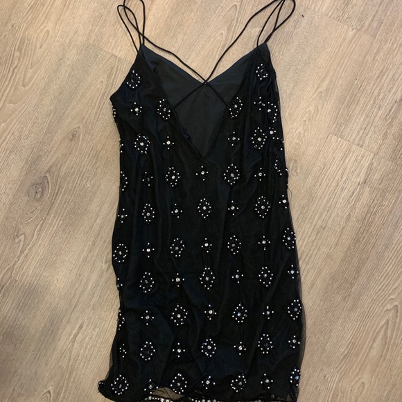 Beaded Top Shop Shift Dress with beautiful back - Picture 2 of 4